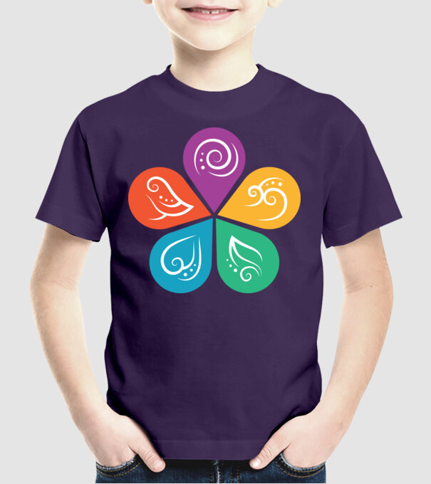 Ayurveda model mov pe tricou