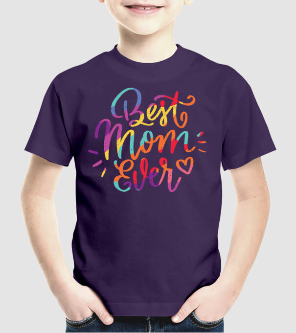 Best Mom Ever - Cea mai bună mamă model mov pe tricou