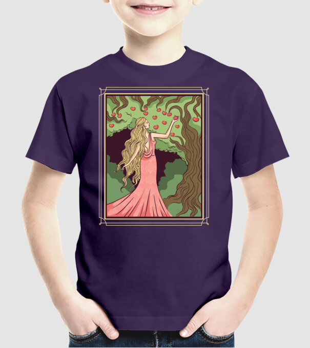 Zeița Idunna model mov pe tricou
