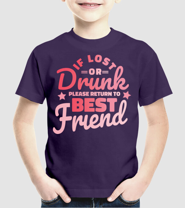 If los or drunk please return to Best Friend model mov pe tricou