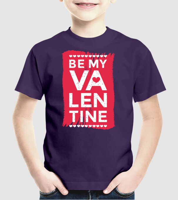'Fii dragostea mea Tricou drăguț pentru Valentine''s Day' model mov pe tricou