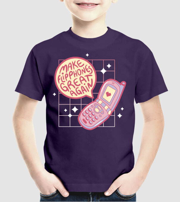 Make Flipphones Great Again Retro model mov pe tricou