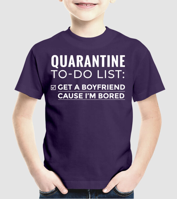 Quarantine to do list model mov pe tricou
