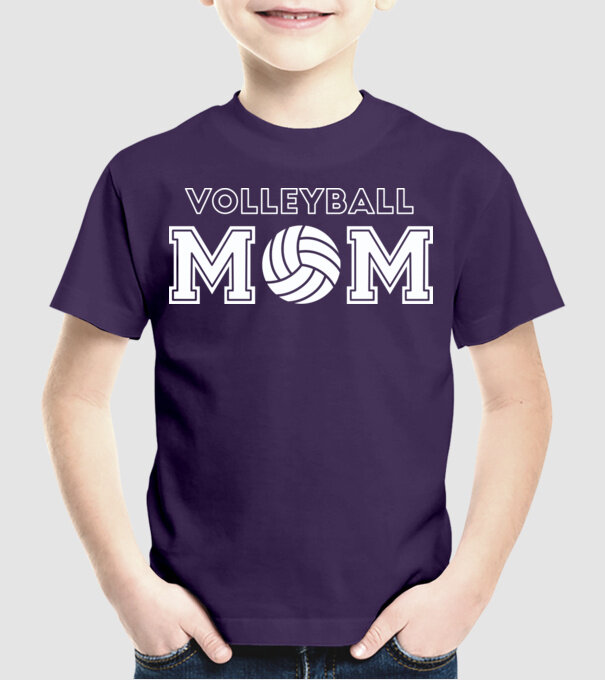 Mamă voleibalistă model mov pe tricou