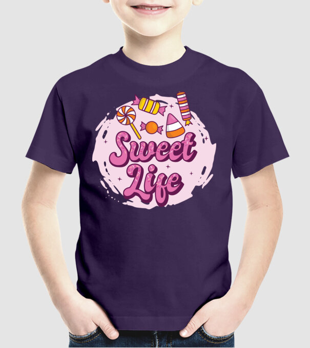 Sweet Life - Viață dulce model mov pe tricou
