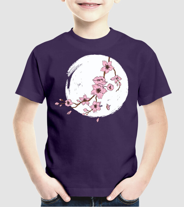 Înflorire de primăvară model mov pe tricou