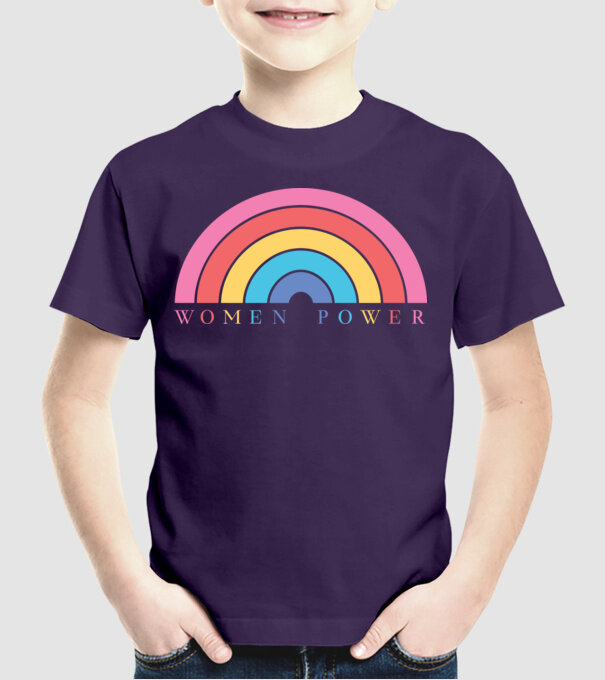 Women Power Curcubeu Ziua Femeii model mov pe tricou