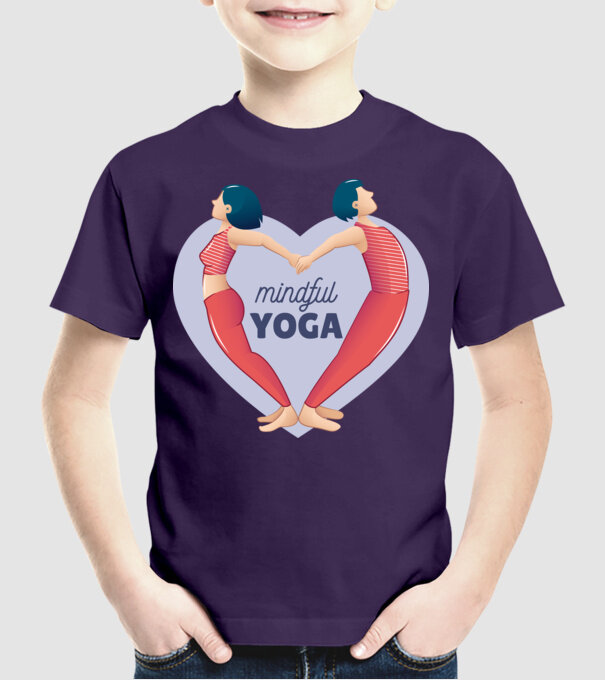 Dragoste Yoga - tricou Yoga model mov pe tricou