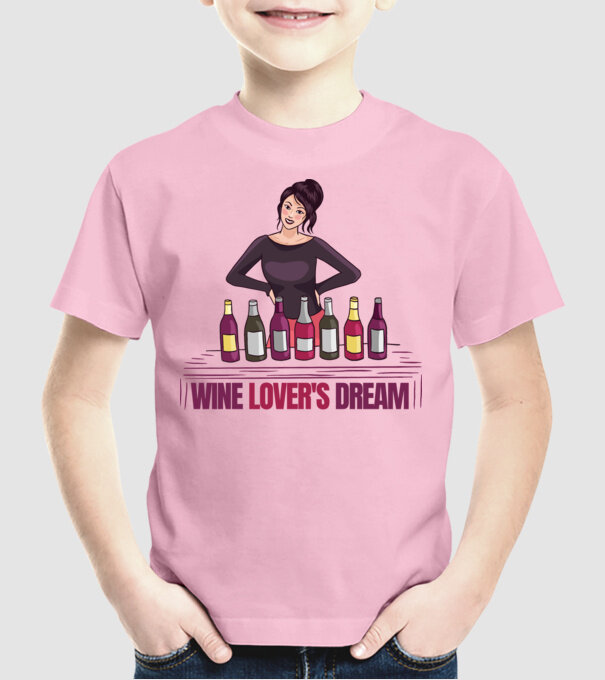 Degustare de vinuri model roz deschis pe tricou