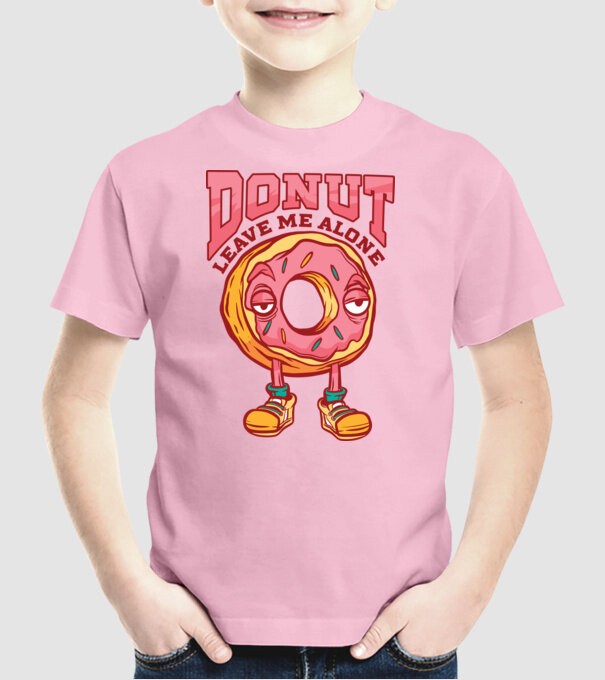 Donut leave me alone model roz deschis pe tricou
