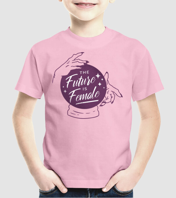 Future is Female Ziua Femeii model roz deschis pe tricou