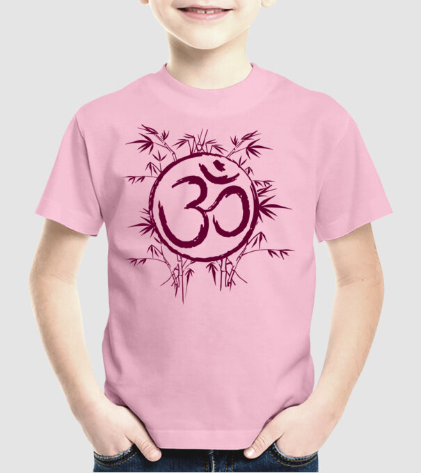 Simbol Yoga model roz deschis pe tricou
