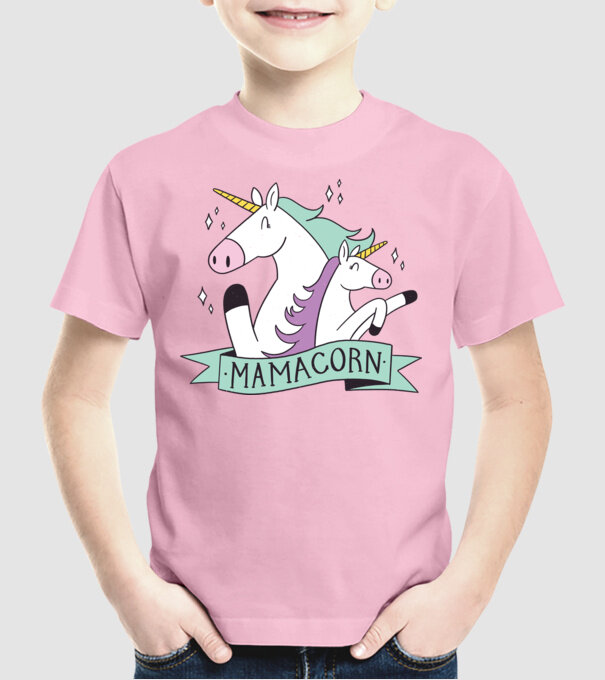 Mamacorn model roz deschis pe tricou