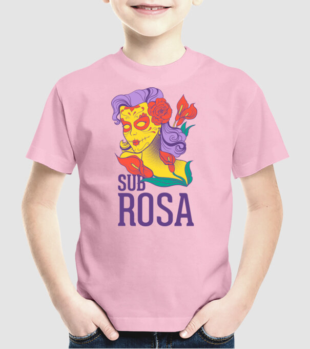 Sub Rosa model roz deschis pe tricou