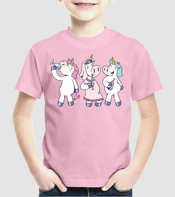Unicorn Mireasă Petrecerea burlăcițelor model roz deschis pe tricou