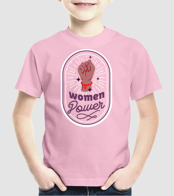 Women Power Ziua Femeii model roz deschis pe tricou