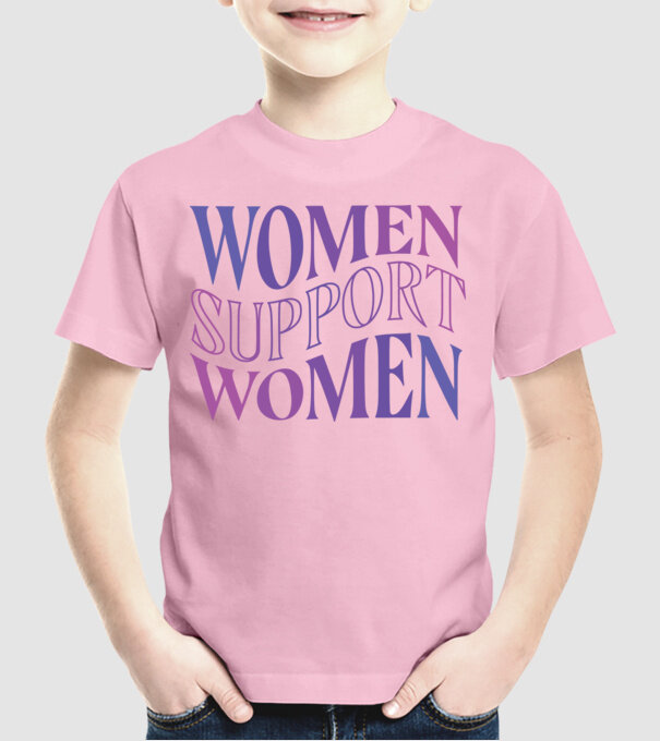 Women Support Women Ziua Femeilor model roz deschis pe tricou