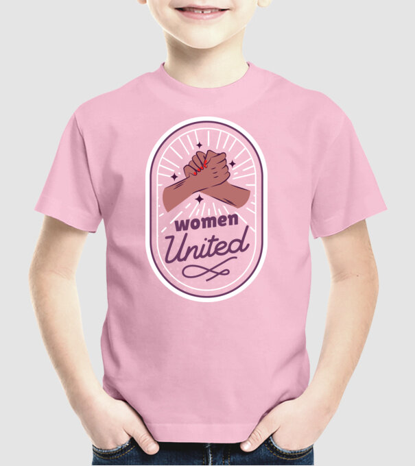 Women United Ziua femeii model roz deschis pe tricou