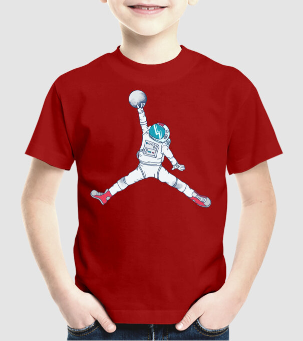 Air Astronaut tricou astronaut model roșu pe tricou