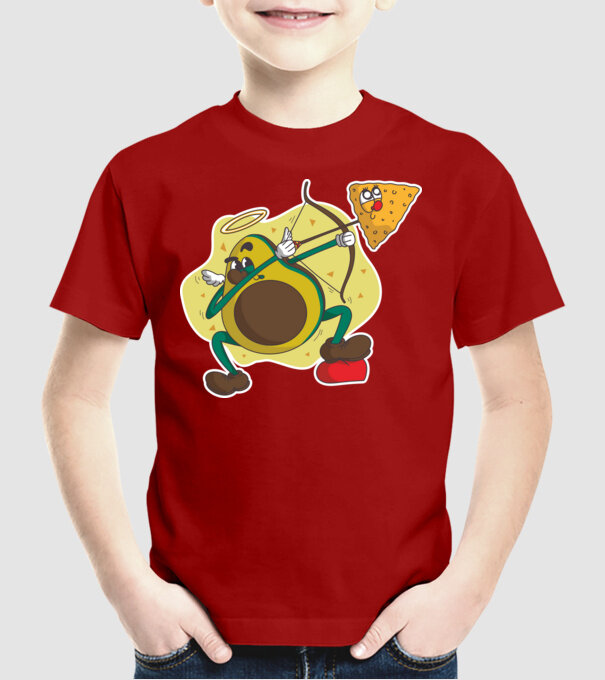 Dragoste de Avocado model roșu pe tricou