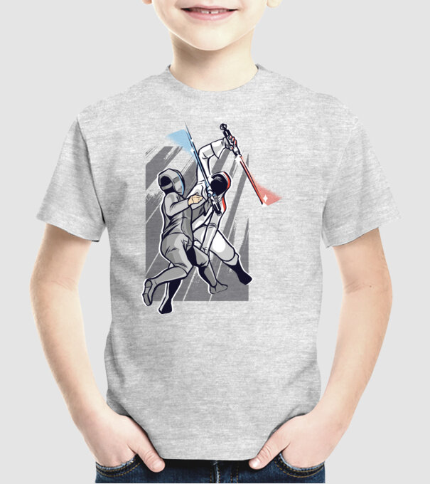 Sabie laser scrimă model gri pe tricou