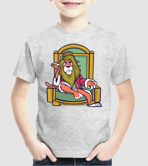 Lion King model gri pe tricou