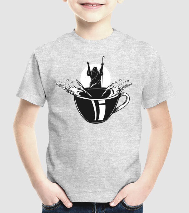 Moise cafea model gri pe tricou