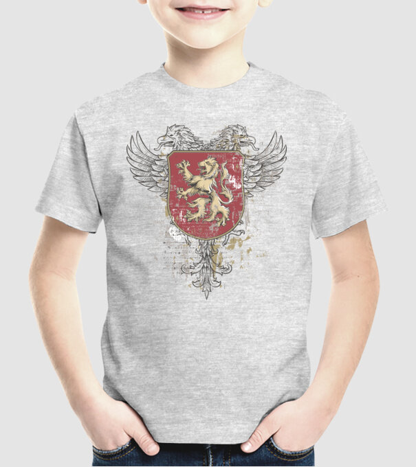 Scut - Leu model gri pe tricou