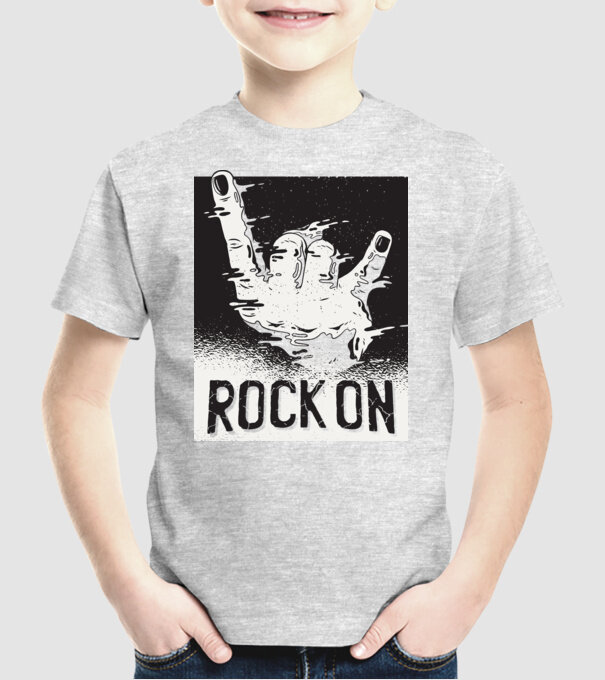 Rock On model gri pe tricou