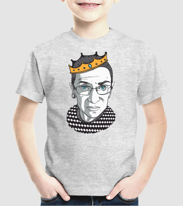 Ruth Bader Ginsburg model gri pe tricou