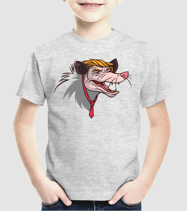 Trump Opossum model gri pe tricou