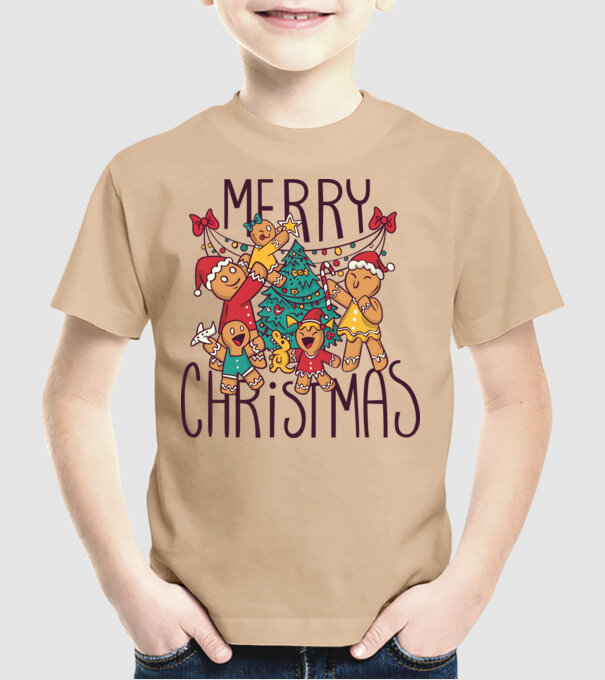 Crăciun Fericit model nisipiu pe tricou