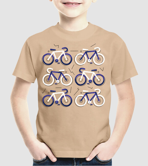 Ciclism model nisipiu pe tricou