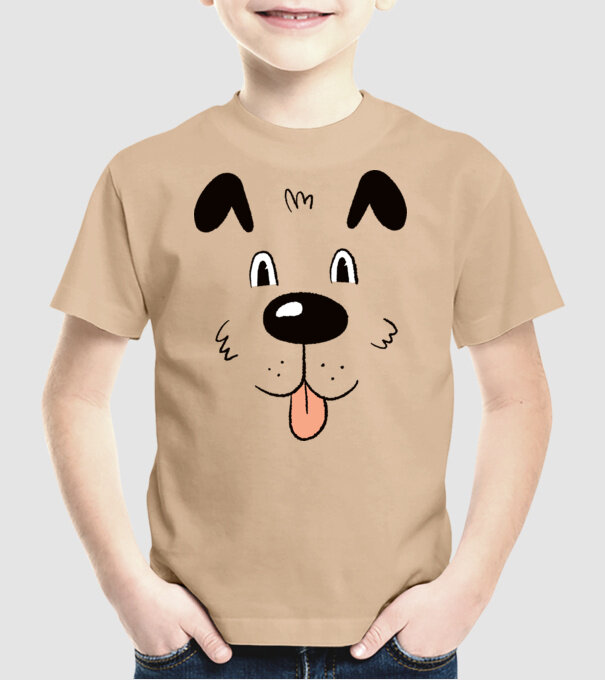 Cap Câine drăguț model nisipiu pe tricou