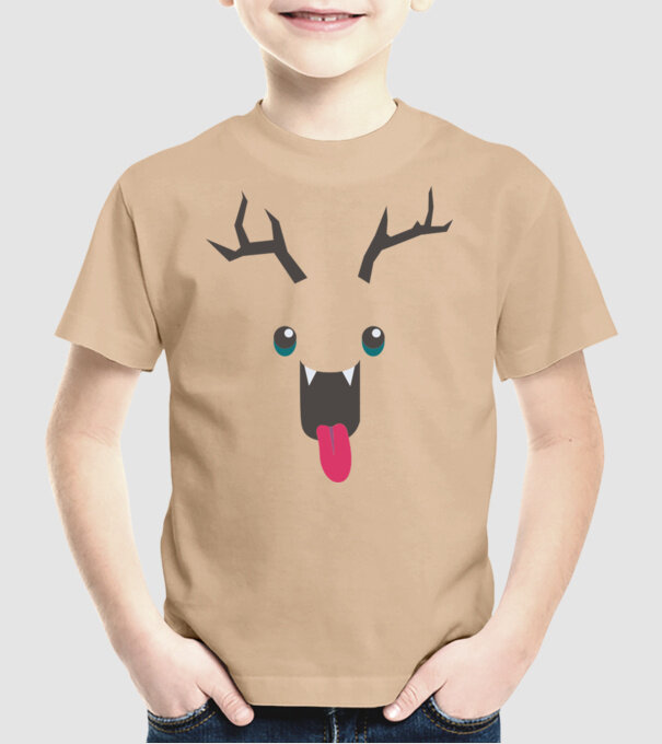 Funny Deer model nisipiu pe tricou