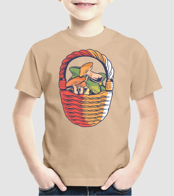Ciuperci model nisipiu pe tricou