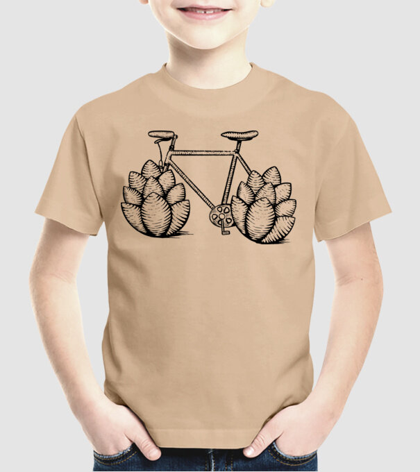 Bicicletă Hamei model nisipiu pe tricou