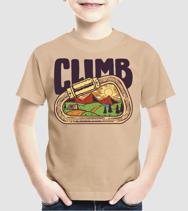 Carabină Alpinist model nisipiu pe tricou