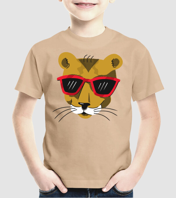 Leu cool model nisipiu pe tricou