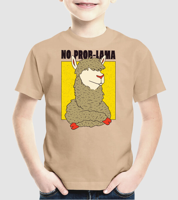 No Prob LLama - Lama model nisipiu pe tricou