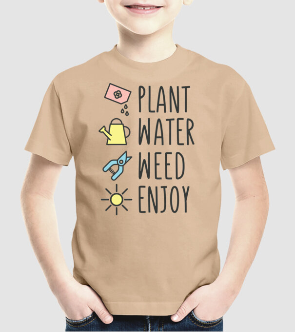 Plant Water Weed Enjoy model nisipiu pe tricou