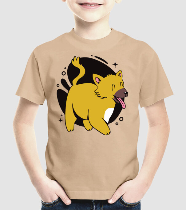 Vulpe model nisipiu pe tricou