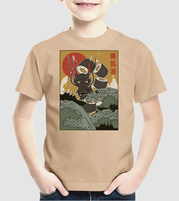 Dragon Sushi model nisipiu pe tricou