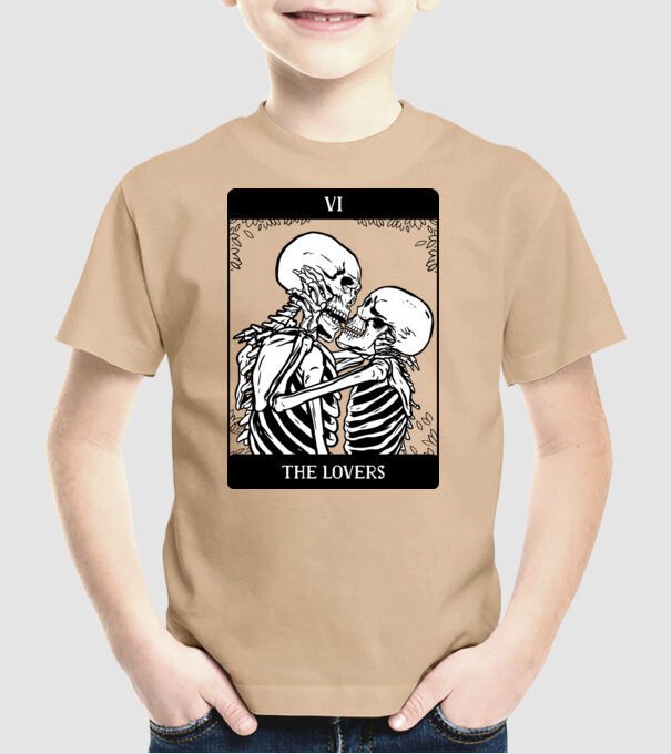 Schelete îndrăgostite model nisipiu pe tricou
