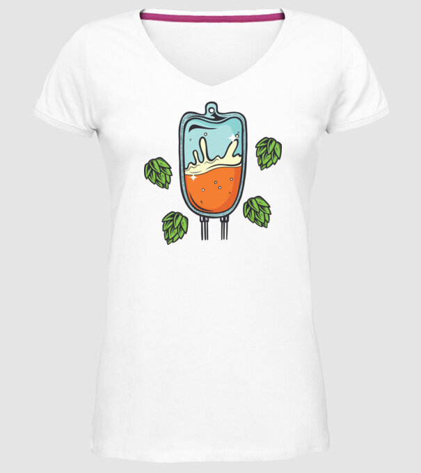 Grupa mea de sânge este IPA model alb pe tricou