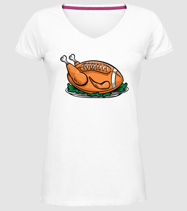 Fotbal american Curcan model alb pe tricou