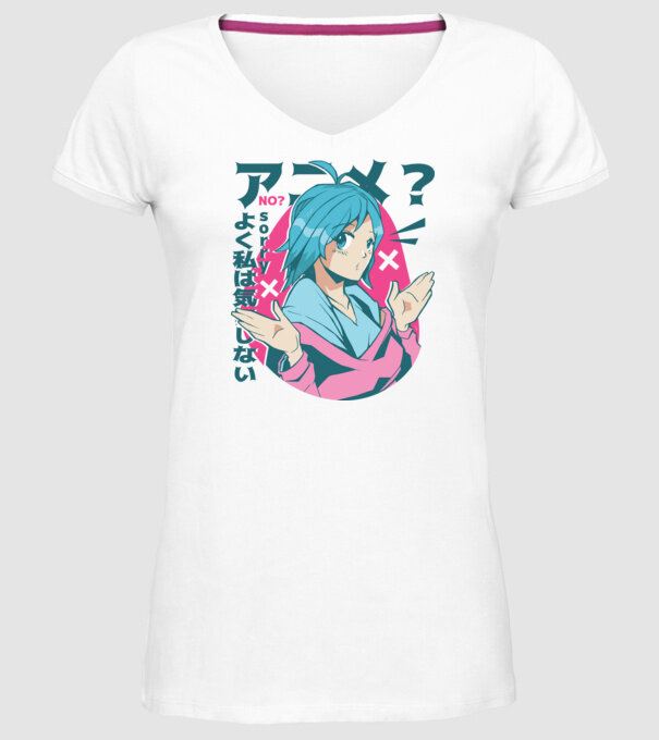 Tricou Anime model alb pe tricou