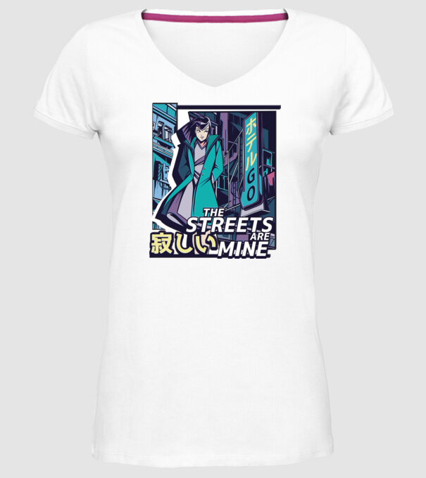 Anime Vaporwave benzi desenate model alb pe tricou