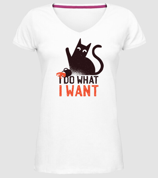 Fac ce vreau tricou cu pisică model alb pe tricou