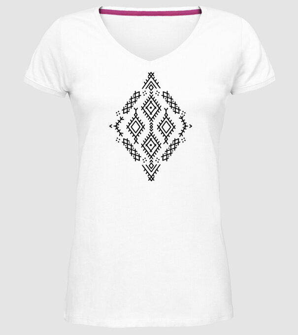 Berbere Symbol model alb pe tricou